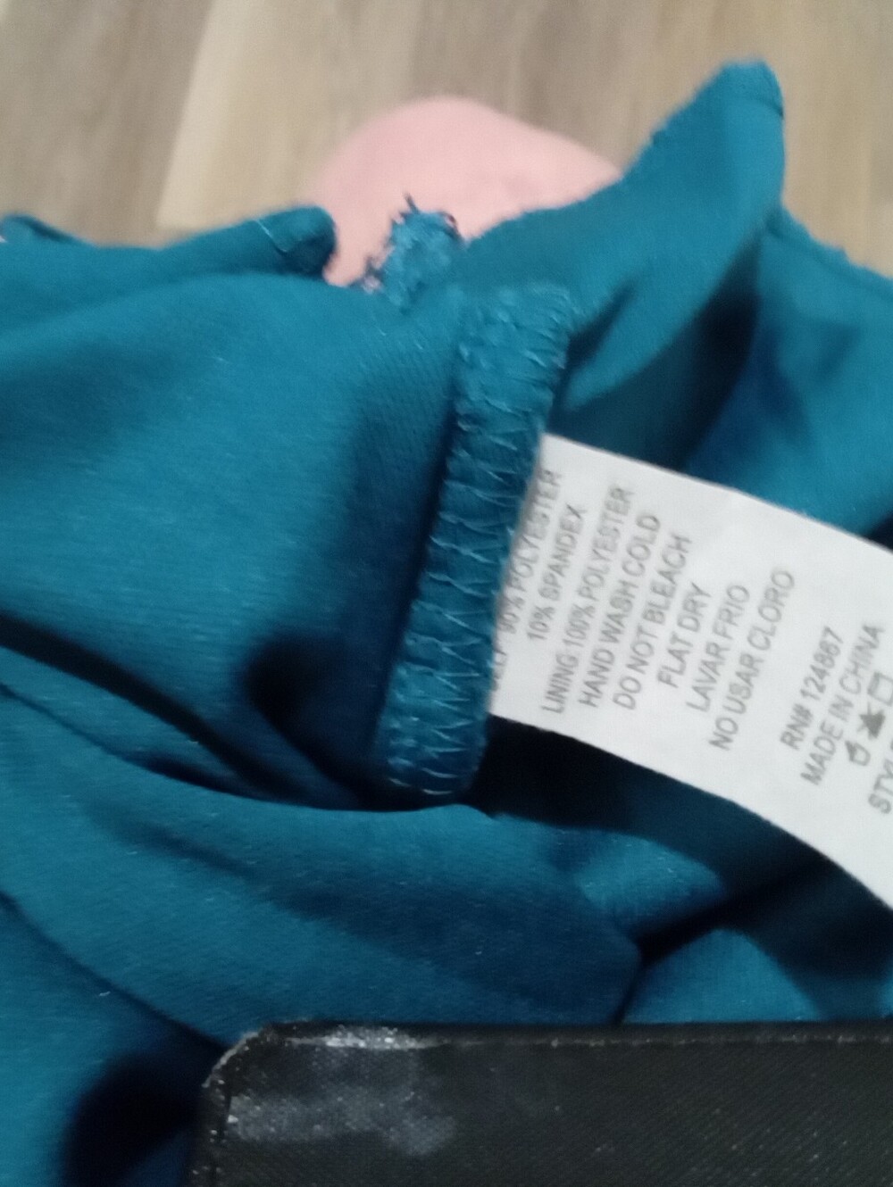 Scobe Size XL Dark Teal Lace with Lining Sleeveless Tailored Fit Peplum Blouse - Picture 7 of 8